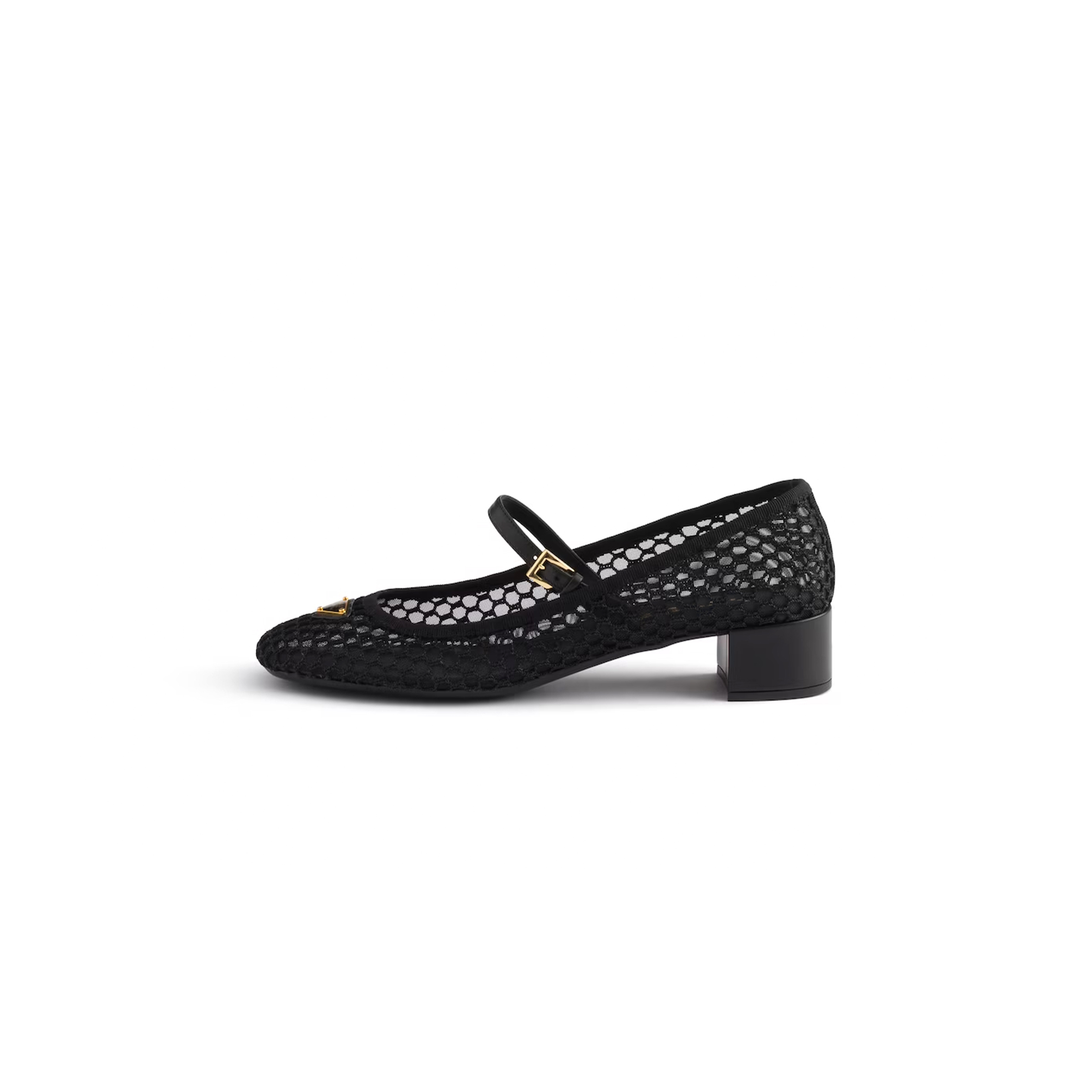 PRADA LOW HEEL MESH FABRIC BALLERINAS 1I324O